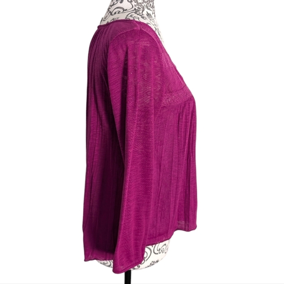 American Eagle Top Babydoll Y2K Womens S Bella Elena Layers Fairy Lace Magenta - Picture 4 of 10